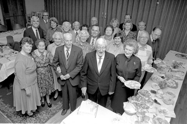 Border Counties Advertizer: Chirk Drama Group party in 1988.
